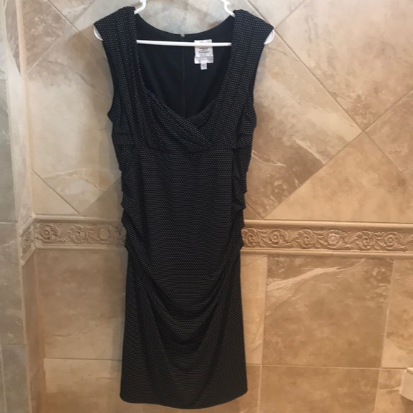 Maternity Dress Black Polka Dot - Picture 1 of 2